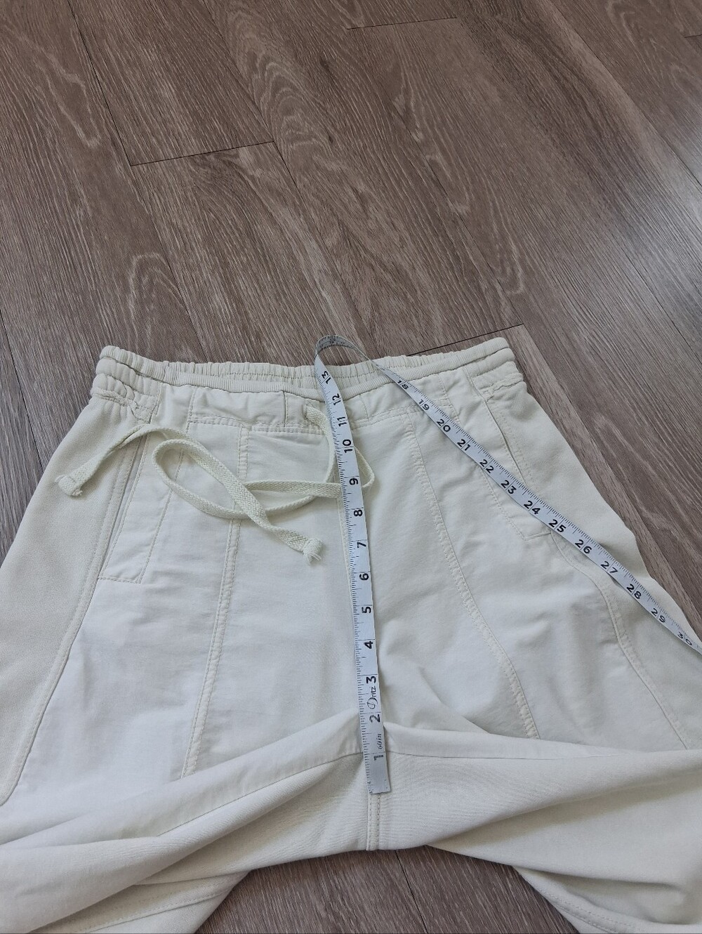 Daily Practice By Anthropologie Jesse Wide Leg In Ivory Pearl - Picture 13 of 16